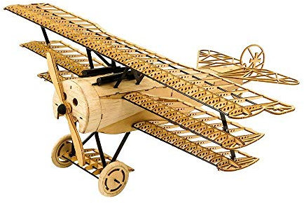 Torcster Fokker DR1 400mm Holzbaukasten Standmodell Modellflugzeug