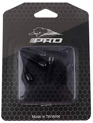 6pcs Mountain Road MTB Bike Bicycle M5*18MM Stem Steel Bolts (Black)