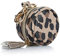 Itzy Ritzy Pacifier Case with Clip – Pacifier Charm Pod Includes Clasp to Easily Attach to a Diaper Bag or Purse; Measures 2.5” in Diameter and Holds 2 Pacifiers, Leopard