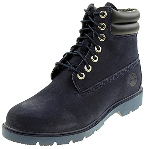 Timberland 6 Inch WR Basic Stivali alla moda Uomo, Blu (Navy Nubuck),43.5 EU