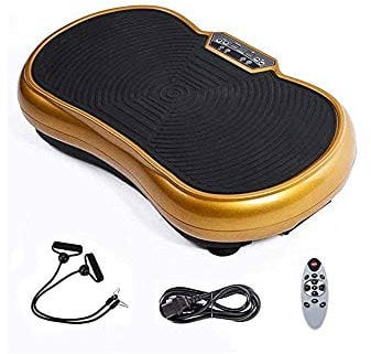 SMSOM Vibration Platform - Whole Body Vibration Machine Crazy Fit Vibration Plate with Remote Control and Resistance Bands,Home Gym Whole Body Shaker Exercise Machine