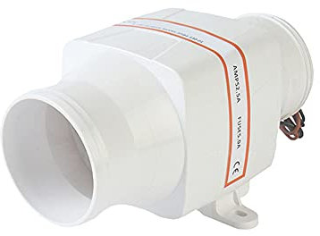 Boat Blowers Air Blower, 12V/24V Inline Blower Fan Marine Electric Bilge Blower Marine Mute Strong Duct Fan In-Line Marine Bilge Air Blower 3'' /6'