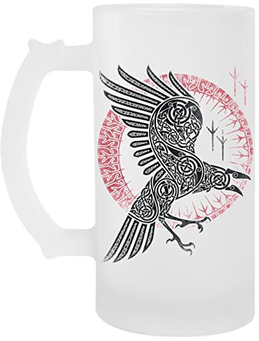 Capzy Ragnars corbeau Viking Transparent Bière Agresser Transparent Beer Mug