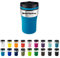 Schmalz Taza térmica Baya con grabado | Vaso de café para llevar | Termo | Sin BPA | Regalo personalizado | Nombre | Cumpleaños | Idea de regalo | 230 ml (cian)