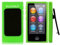 Schutzhülle für iPod Nano 7. Generation 7G 7, mit Gürtelclip, TPU, Gummi, Grün