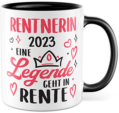 Rentnerin Tasse Geschenk zur Rente 2025 Frauen Mama Oma Kollegin Abschiedsgeschenk Ruhestand Geschenkidee Kaffee-Becher