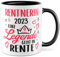 Rentnerin Tasse Geschenk zur Rente 2025 Frauen Mama Oma Kollegin Abschiedsgeschenk Ruhestand Geschenkidee Kaffee-Becher