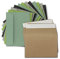50x Vintage-Umschläge DIN B6 125 x 176 mm Kraftpapier - Farbenmix Paket - Recycling Kuverts mit Haftklebung - UmWelt by GUSTAV NEUSER