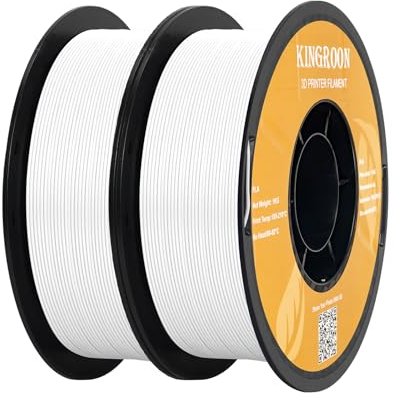 kingroon 3D Printer Filament PLA 3D-Druckerfilament,… (Polymilchsäure, PLA schwarz und weiß grau rot)