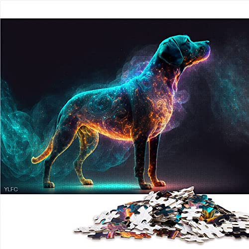 CARGIS Puzzle 1000 Teile für Erwachsene Tier Labrador - Puzzles für Erwachsene und Kinder - Papppuzzles Heimtextilien - Größe 26x38cm