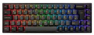 Akko 3068B Plus Black & Gold Wireless Gaming Tastatur, V3 Cremegelb