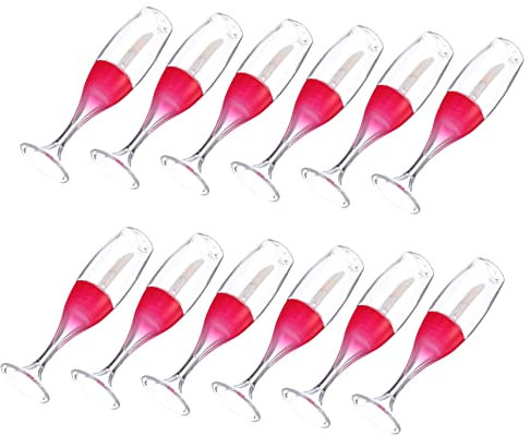 Beaupretty Makeup pcs Wine Glass Vials Empty Lip Balm Tube Clear Crystal Lip Gloss Tubes Makeup Lip Gloss Wine Bottle Lip Tint Clear Container Lip Color Container Plastic Full Travel Travel