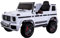 Allpax Mercedes G63 AMG Elektro Kinderauto für Kinder mit Fernbedienung - 3-6 Jahre bis 30 kg - Premium Soundsystem mit Motorsound, Hupe, USB – Lizenziertes Elektroauto für Kinder Weiss 3-6 km/h
