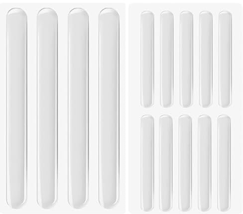 CUHZA 14 PCS Paraurti per Mobili, Gommini Paracolpi, Gommini Trasparenti, Gommini Adesivi Trasparente, Paraurti per Porta e Mobili, Gommini Paracolpi Proteggi di Muro, Porte, Cassetti, Armadi
