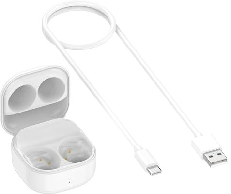 Charging Case Compatible for Samsung Galaxy Buds FE SM-R400 Earbuds Wireless Bluetooth Headphone Replacement Charger Case Box Bin