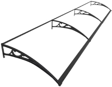 YQMHEZ Fenster-Markise, Türüberdachung, Polycarbonat-Haustür, Außenterrassenabdeckung, for UV-, Regen-, Schnee- und Sonnenlichtschutz, Gartenüberdachung, Terrassenüberdachung mit Aluminium-Unterstützu