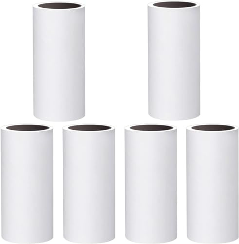 6 Rollen 360 Blatt Fusselrolle, Fusselrolle Tierhaare Extra Klebrige, Lint Roller, Fusselrolle Tierhaare, Fusselroller für Kleidung, Sofa, Bett, Katzenhaare, Hundehaare, 60 Blatt/Rollen