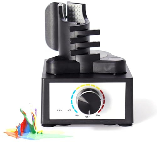 DOJOEUU Mezclador de Pintura, Mini Mezclador de vórtice con Ajuste de 3 velocidades, Capacidad de 10 a 100 ml, agitador de Pintura para Modelos de Bricolaje, agitador de Pintura portátil con función