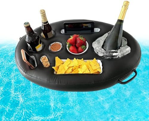Portabicchieri Piscina Vassoio Gonfiabile in PVC Forniture d'Acqua Portabicchieri Gonfiabili per Bevande per Piscina Estiva Portabicchieri in Piscina Giochi da Piscina Portabicchieri Tappetino Gallegg
