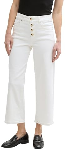 Tom Tailor Damen Culotte Jeans mit Knopfleiste