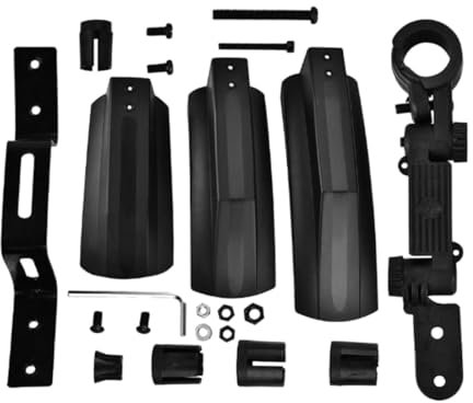 JISADER Fahrrad-Schutzbleche für Schnee, Fahrrad-Schutzblech-Set, Schmutzfänger, Fahrrad-Schmutzschutz vorn und hinten für Fatbike