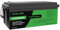 DATOUBOSS Batteria al Litio 12V 200Ah LiFePO4, BMS 200A Incorporato, Fino a 15.000 Cicli Profondi, Uscita Massima 2560Wh, Supporto Collegamento in Serie/Parallelo, per Camper, Sistema Solare