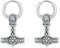 Twoowl Thors Hammer Earrings 925 Sterling Silver Mjolnir Hoop Huggies Earring Viking Celtic Dangle Drop Earrings Vegvisir Rune Norse Jewelry Trinity Gifts for Women Men Birthday