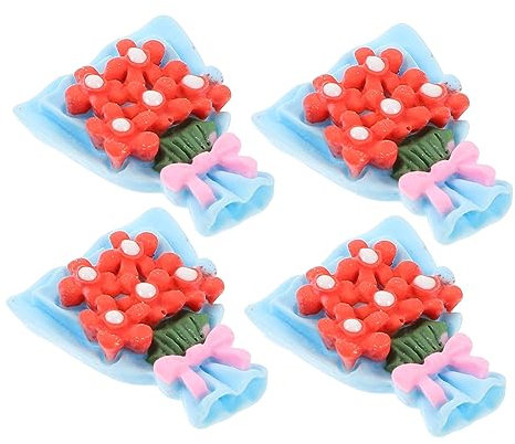 Toddmomy 10Stücke Teiliges Handytaschen Dekorative Blumenanhänger Aus Harz DIY Bastelzubehör Für Handyketten Hochzeit Schmuck Und Kreative Bastelprojekte Blaues Blumendesign