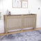 Vida Designs Chelsea Extra Large Unfinished Radiator Cover | Modern Slatted Heating Cabinet, Easy DIY Fit, Ideal for Living Room, Hallway or Bathroom