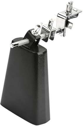 1 Satz Schlagzeug Kuhglocke aus Metall, Wc51b, Schwarz | Robustes Zubehör für Schlaginstrumente, Reichhaltiger Klang, für Schüler und Anfänger, Passend zum Drumset