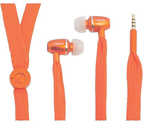 Logilink HS0027 Earphone String, mit Micro, 1x 3,5mm, Orange