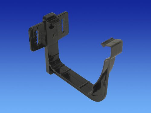 Pack of 2 X OSMA Black 111mm Gutter Support Bracket for Stormline Ogee Gutter System 8T819B
