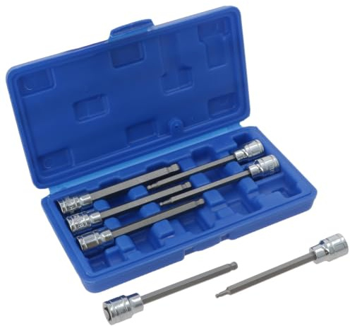 Long Ball Ended Hex Allen Key Socket Bit Set 3/8 Drive 3mm - 10mm