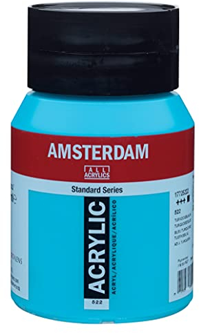 Amsterdam Royal Talens Standard Series - Pintura acrílica (500 ml), color azul turquesa (17725222)