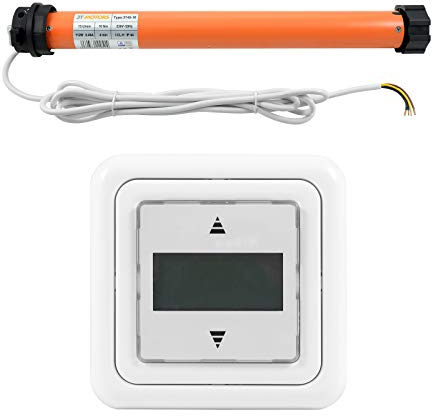 3T-MOTORS Rollladenmotor mit Zeitschaltuhr Geba Rollotimer, 3T45-10 (Zugkraft 10 Nm/25 kg) für 60 mm 8kant Rollladenwelle (SW60), mit mechanischen Endschaltern, einfache Montage, Rollladenantrieb