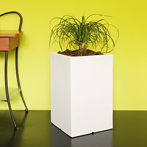 Koll Living Design Topf Atlantis 30 cm - Weiss - ideal für Ihren Garten, Terrasse oder Balkon