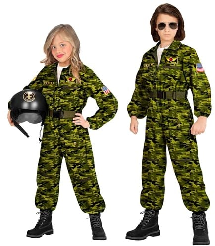 W WIDMANN MILANO Party Fashion - Kinderkostüm Kampfjetpilot