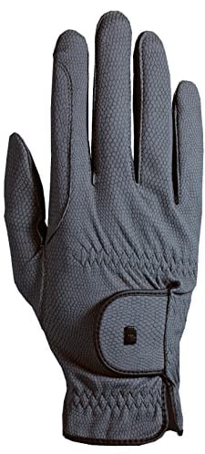 Roeckl Sports Reithandschuh ROECK-Grip, Turnier Sommer Handschuh, Anthrazit 6