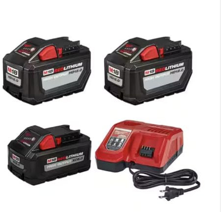 Milwaukee 48-59-1200P M18 18-Volt Lithium-Ion High Output HD12.0 Starter Kit