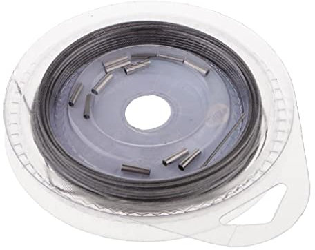 SM SunniMix Pesca Acciaio Inossidabile di Pesca 10m 7 Fili Cavo Intrecciato Capo di Pesca, Argento, 100kg