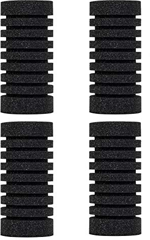 Hygger Doppelschwammfilter für Aquarien, mit 2 Ersatzschwämmen, 1 Beutel Bio-Keramik-Bällen, leiser Tauchschaumfilter für Süß- und Salzwasseraquarien, Replace Sponge M