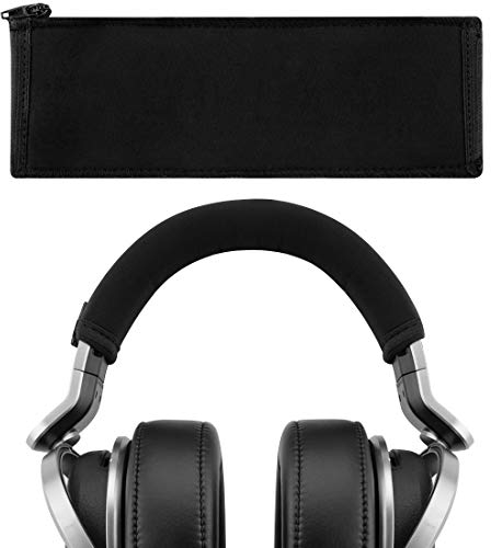 Geekria Flex Fabric Headband Cover Compatible with Sony MDR-HW700, HW700DS Wireless Headphones, Replacement Repair Part, Sweat Cover, Easy DIY Installation (Black)