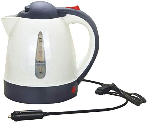 vrsupin0 Hervidor Eléctrico Camión Coche Viaje Sopa Ergonómico Calentador de Agua 1L Café Antiescaldamiento Portátil Antideslizante Automóvil Té 24V 250W