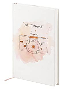 Rössler 18831643001 - My Journal gebundenes Buch Collect Moments A5, 192 Seiten, Punktkariert, 1 Stück