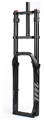 BDXZJ Luftgabel Fahrrad Federgabel, Fahrradgabel Air Suspension Fork, 26 Zoll Doppelschulter Vorderradgabel, Mountainbike Federgabel, Laufachse 100 Mm Hubdämpfung Rückprall