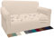 Earnmore Wasserdicht Sofabezug 1 Sitzer Verdickte Stretch Sofahusse Hunde und Katzen Rutschfester Möbelschutz mit Schaumstangen für Wohnzimmer Anti Rutsch (2 Sitzer,Beige)