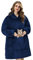 Elidepe Hoodie Decke, Geschenke für Frauen, , Decken Damen Weihnachten, Super Weicher Bequemer Flanell Oversize , Männer, Erwachsene,Teenager