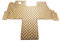 KRAM-TRUCK Auto Fußmatten Kompatibel mit FIAT Ducato, Peugeot Boxer, Citroen Jumper ab 2007, Dunkelbeige, Schwamm Kunstleder 1 cm, Hygienezertifikat, Komfortable Bezüge