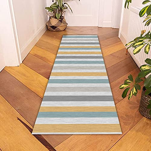 LHYZF Coureur de Tapis de Couloir très Long Contemporain, Tapis de Coureur pour Hallway Cuisin Stairs, sans Glissement sans glissier Tapis étroits, Large 60/80/100 / 120cm (Size : 60x400cm)
