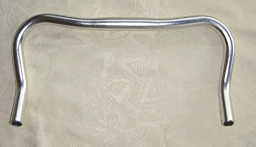 Alu Bullhorn Lenker für Fixie/Singlespeed, 25,4mm, 390mm (Silber)